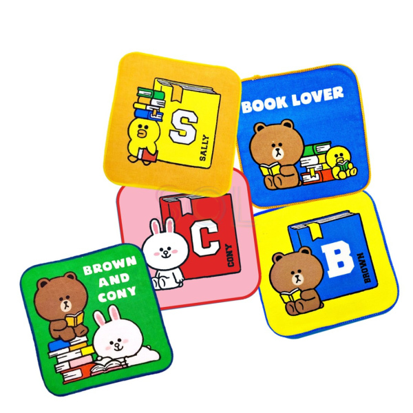 Line Friends 5P兒童純棉多用途抹手巾