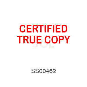 印章Stamp T1232 CERTIFIED TRUE COPY