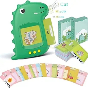 Talking Flash Cards Pocket Speech Buddy for Double-Side Pocket Vocabulary Cards with 224 Sight Words,