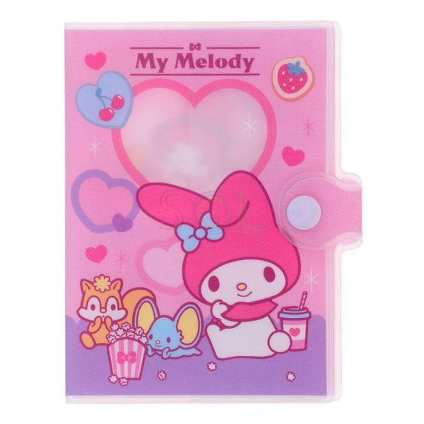 My Melody PVC Passport Holder w/ Button PVC 面証件套 (閃紗料)