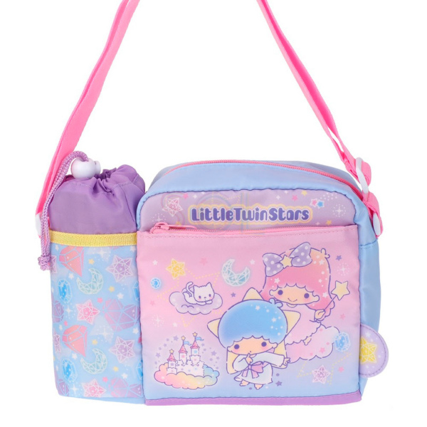 Little Twin Stars Kid's Shoulder Bag with Bottle Bag 雙子星小童斜揹袋連水樽格