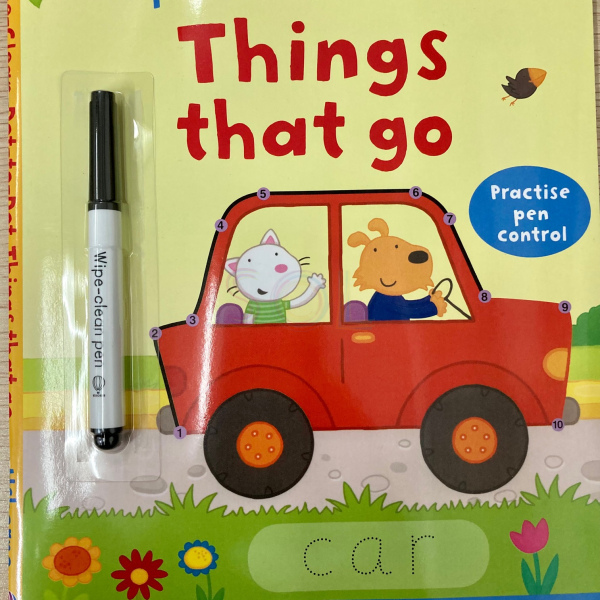 Usborne Wipe-clean Things that go