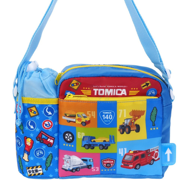 Tomica Kid's Shoulder Bag with Bottle Bag日本多美汽車小童斜揹袋連水樽格