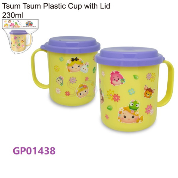 Tsum Tsum plastic cup with lid 230ml