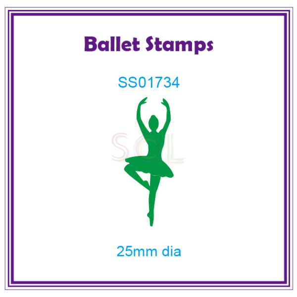 Ballet Stamp 25mm dia