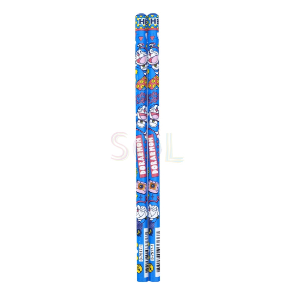 Doraemon pencil 2pcs 多啦A夢六角形鉛筆 2支裝