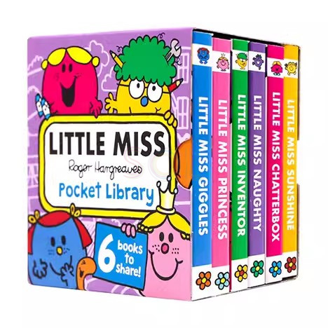 Little Miss Pocket Library 6 books 英文版繪本妙小姐手掌書盒裝6冊